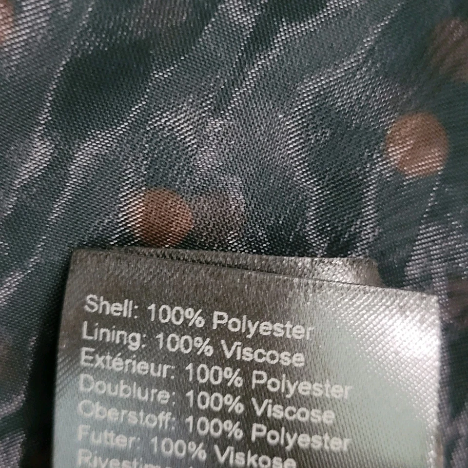 JUST Female Anthropologie Black Timmo Dress Polka Dot Sheer Puff Sleeve Medium M - Image 4 of 4