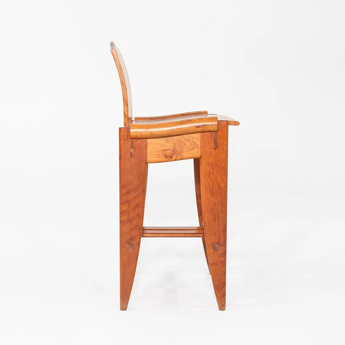 2001 James Schriber Studio Crafted "Tall Chair" Counter Stool in Cherry Wood - Picture 2 of 12