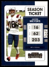 Jakobi Meyers 2021 Panini Contenders #68 Patriots NFL READ FREE SHIPPING