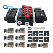 High Flow 4 Spool Solenoid Valve 3600 PSI Compact Hydraulic System
