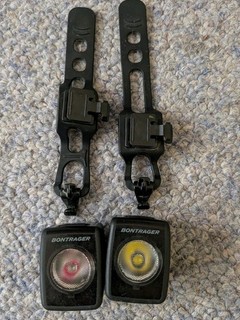 Bontrager Flare RT Rear Light & Ion 200 RT Front Light Set – Black Bike Lights
