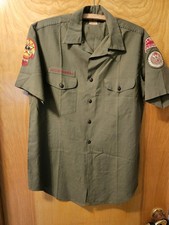 Vintage BSA Scout Exec Shirt / Region 9, Will Rogers Council, & Scout Exec Patch