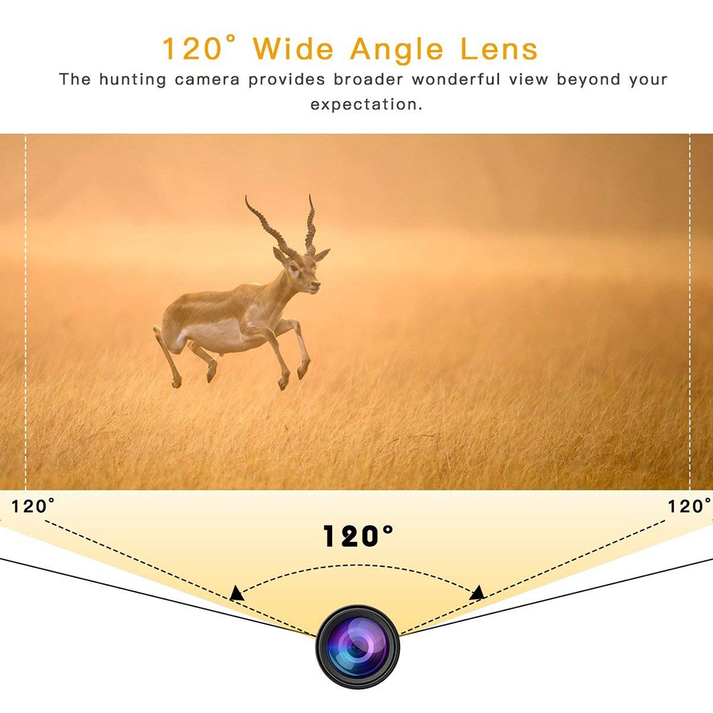 2X Campark 14MP Trail Camera 1080P Hunting Wildlife Game Spy 3PIR Night Vision