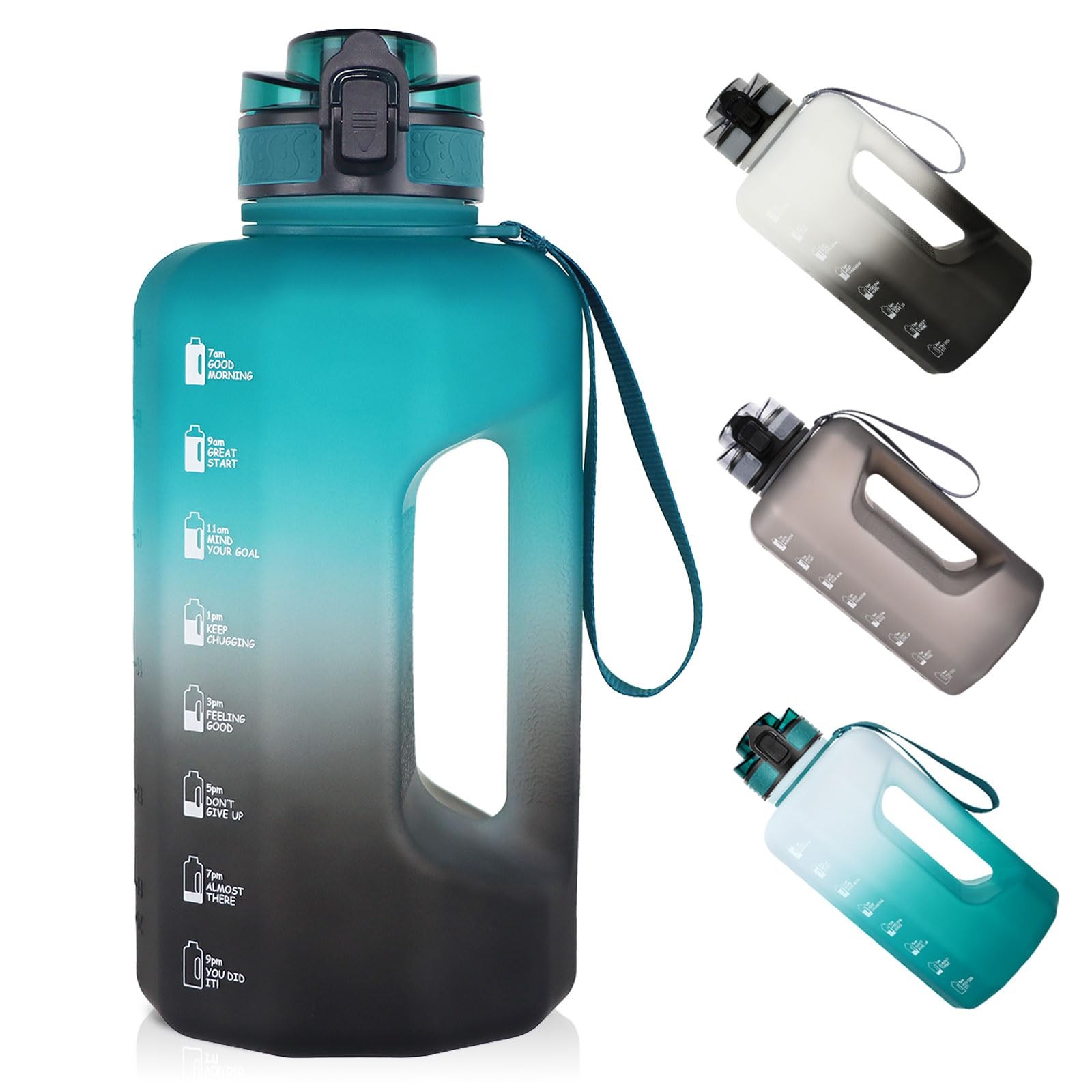 Carafe d'eau de sport 2,2 litres réutilisable sans BPA pour running