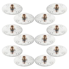 12 Pcs Sofa Leg Fixing Piece Furniture Connectors Attachment Plates for