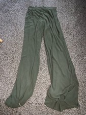 Fashion Nova Keep Your Cool Hunter Green Wide Leg Slit Pants