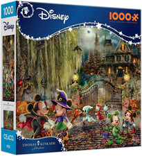 Thomas Kinkade Disney Mickey Minnie 1000 Piece Jigsaw Puzzle Art Poster