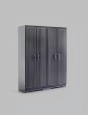 Kleiderschrank Schwarzer Schrank Schränke Schlafzimmer Möbel design