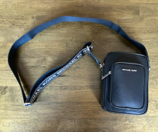 Michael Kors Black Small Crossbody Bag Zip Ad...