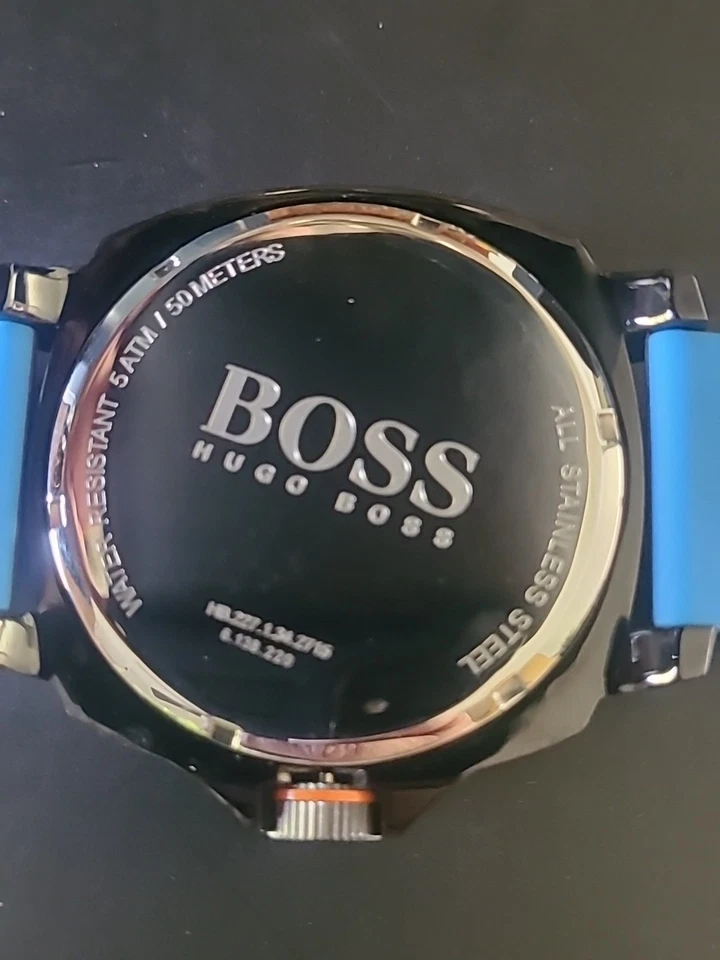 Reloj Hugo Boss Sao Paulo, Correa Silicona 1513108 RARO Azul Negro Precio de venta sugerido por el fabricante 205,00 Foto 3 de 4