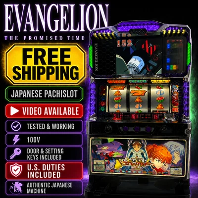 Evangelion The Promised Time Pachislot Japanese Slot Machine Bisty 100V - Image 1 of 4
