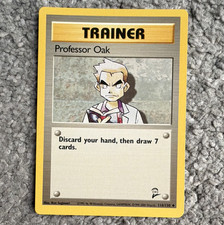 Pokémon TCG Base Set 2 Professor Oak 116/130 Trainer Uncommon Excellent 
