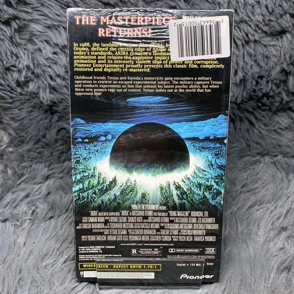 Akira VHS Tape 1987 Widescreen Digitally Remastered Pioneer New Factory Sealed - Image 3 of 4