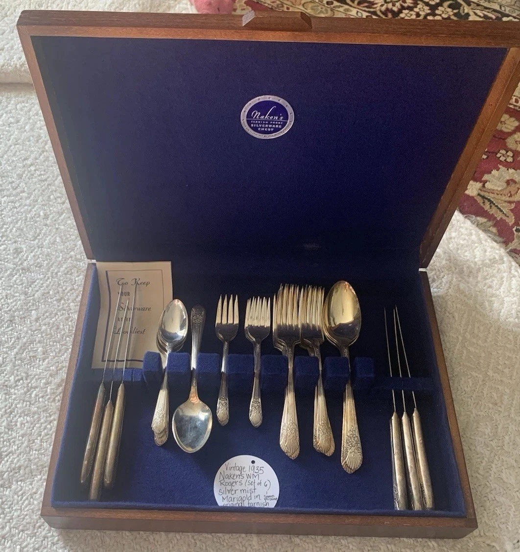 Wm. Rogers Silverware Antique US Silver-Plated Flatware for sale