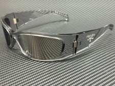 PRADA PR A19S 12R2B0 Transparent Grey Mirror Silver Men's 60 mm Sunglasses
