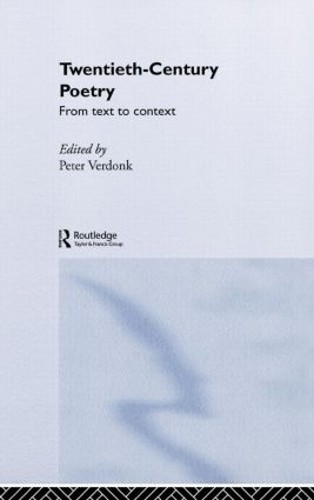 Twentieth-Century Poetry by Peter Verdonk - 9780415058629