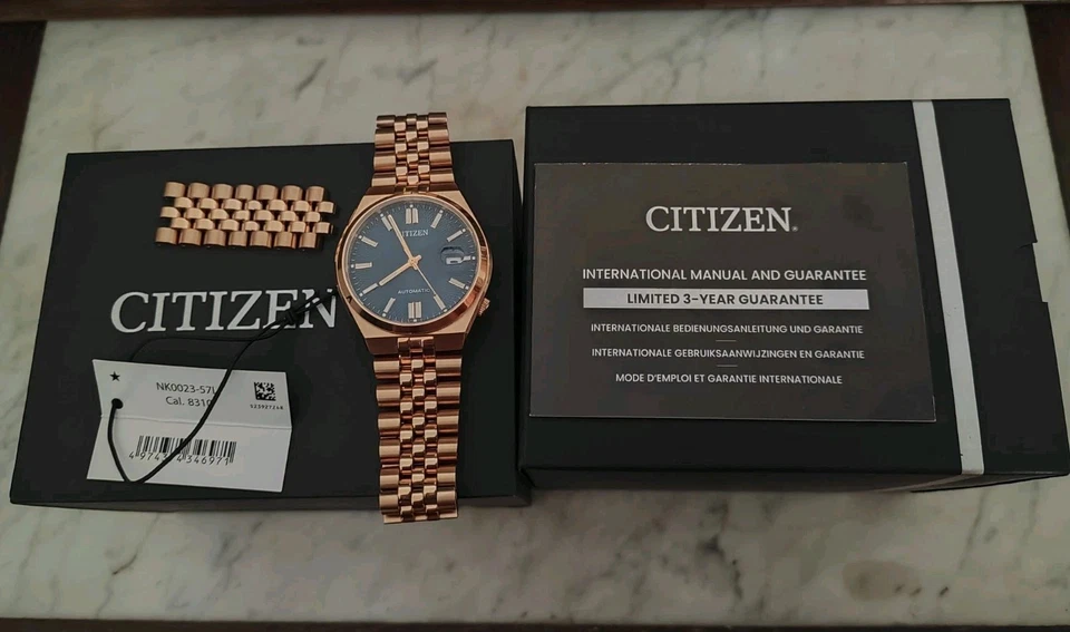 Citizen Tsuyosa 60 gold Herren Armbanduhr Automatik NK0023-57L - Bild 2 von 4