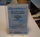 New ListingDylan Harper 2025-26 Bowman Chrome Base Auto Redemption Spurs RC