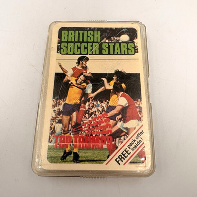 British Soccer Stars Top Trumps Cards Complete 1970's Football Set Vintage