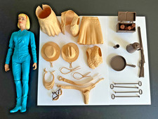 Vintage Marx Jane West 2067 Johnny West Figure w/ RARE Complete Accessories Lot