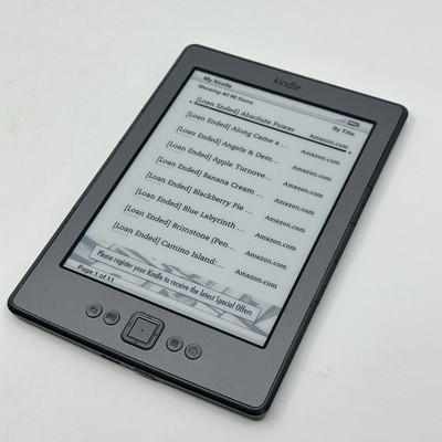 Amazon Kindle 4th Generation Model D01100 Version 4.1.4 Working Tested