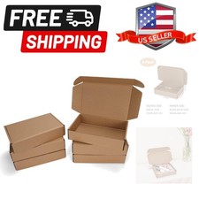 9x6x2 inch Shipping Boxes Set of 6 Brown, Inner Size 8.6x5.6x1.6 inch Cardboa...