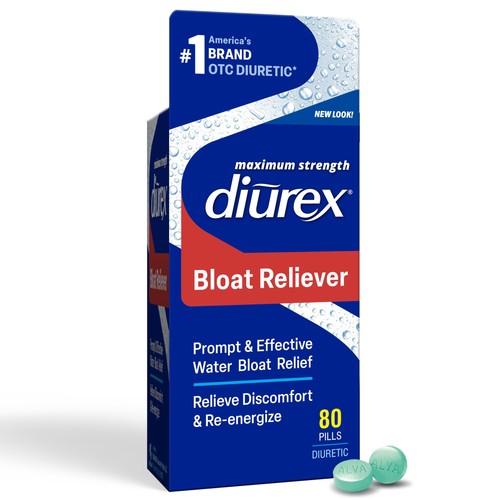 80 Ultra Re-Energizing Water Pills, Relieve Water Bloa, Feel Better & Less