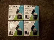 200 Accu-Chek Guide Test Strips 4 boxes of 50 New in Box. Exp 7/27, 10/27