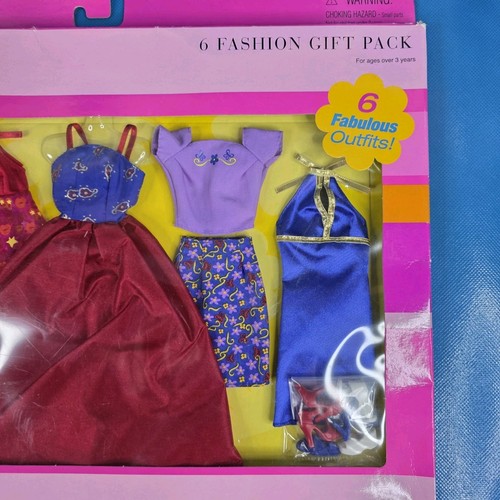 2001 Mattel Barbie Fashion 6 Fashion Gift Pack & Shoes Variety To Choose #68209 - Picture 3 of 4
