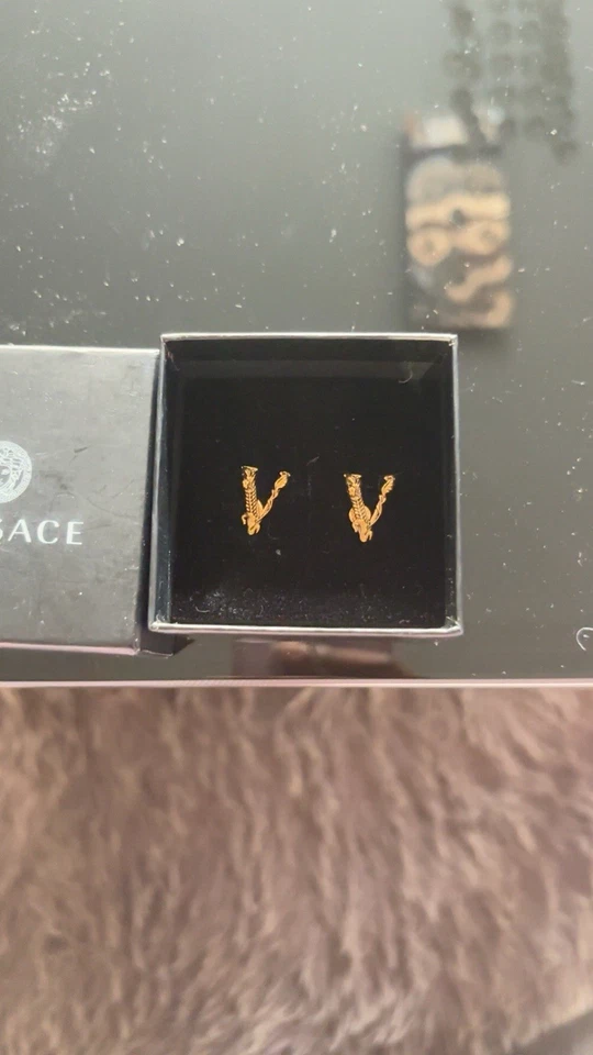 Versace Medusa Ohrstecker Vergoldet - Bild 4 von 4