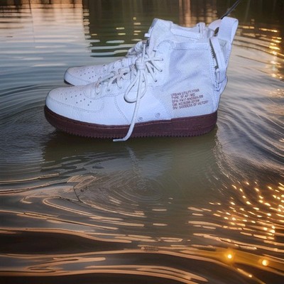 Nike SF Air Force 1 Mid Red Ivory Size 9