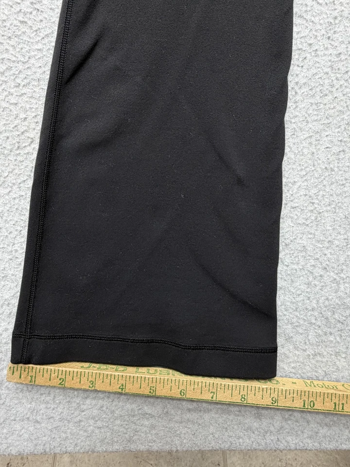 Lululemon Athletica Pants Youth L Black Groove Flare Bootcut High Rise Yoga Gym - Image 2 of 4