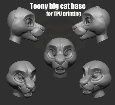 Tiger Fursuit Furry TPU Headbase