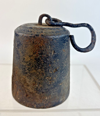 Antique Cast Iron Hanging Weight with Hanger 2 pounds 9 ounces Hand Forged