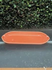 Vintage Orange FIESTA WARE utility relish corn on the cob TRAY