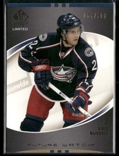 2007-08 SP Authentic Kris Russell Limited RC /100 #165 Columbus Blue Jackets