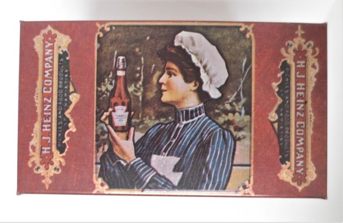 Vtg HJ Heinz Co Recipes Box Turn of Century Advertising Design Kitchen Metal - Picture 7 of 11