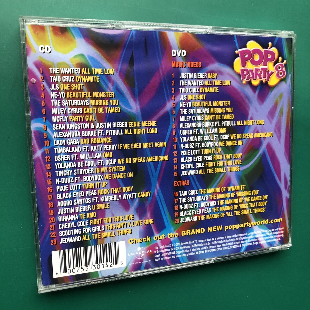 R&B POP DANCEレコード 8枚 セット POP PARTY 8 Electronic Dance Europop CD +DVD +EXTRAS Ne-Yo Lady