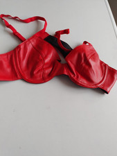 Leder BH aus echtem Leder US Gr. 8 - S - 77,5 / B crazy outfits rot