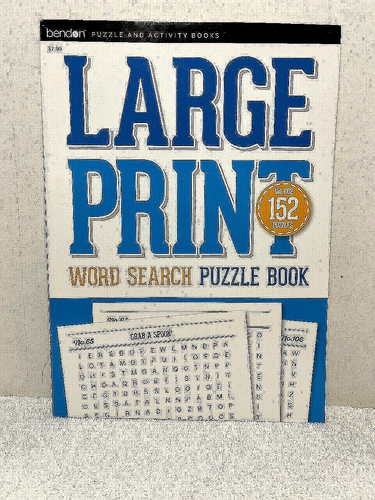 GROSSDRUCK WORTSUCHRÄTSELBUCH 152 Puzzles Bendon groß leicht zu lesen
