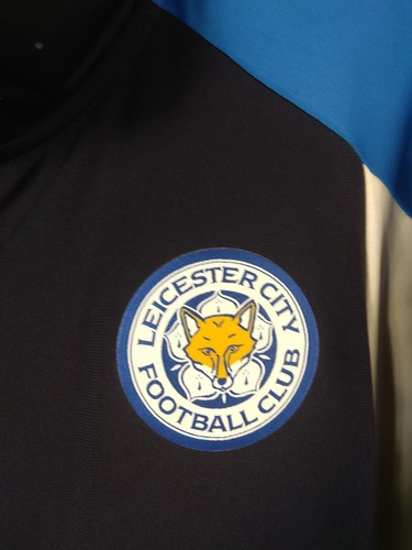 Leicester City Training Football Soccer Jacket Blue Puma Men Size L ig93 - Picture 3 of 11