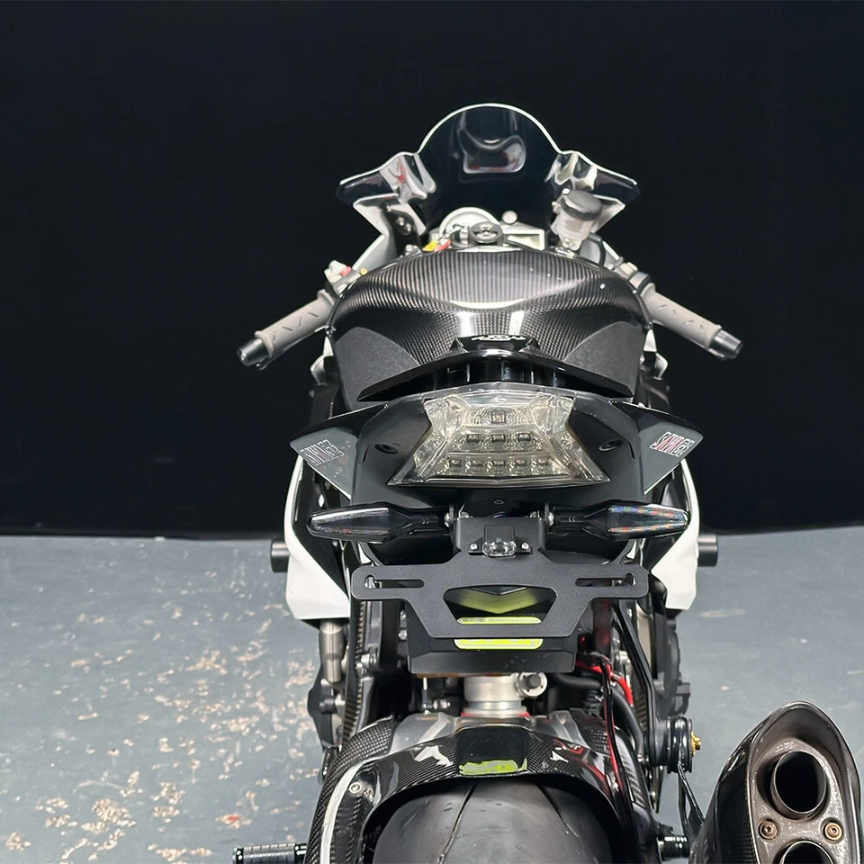 Soporte de matrícula LED trasero ordenado para BMW HP4 1000 S1000RR 2011-2018 Foto 2 de 4