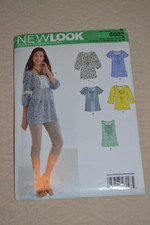 Sewing pattern New Look 6027, womens shirts / tops, size 10-22