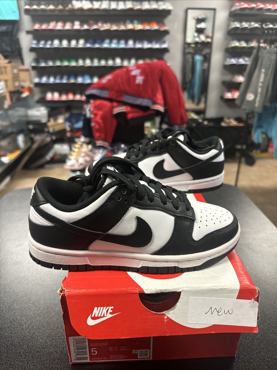 black and white dunks size 5