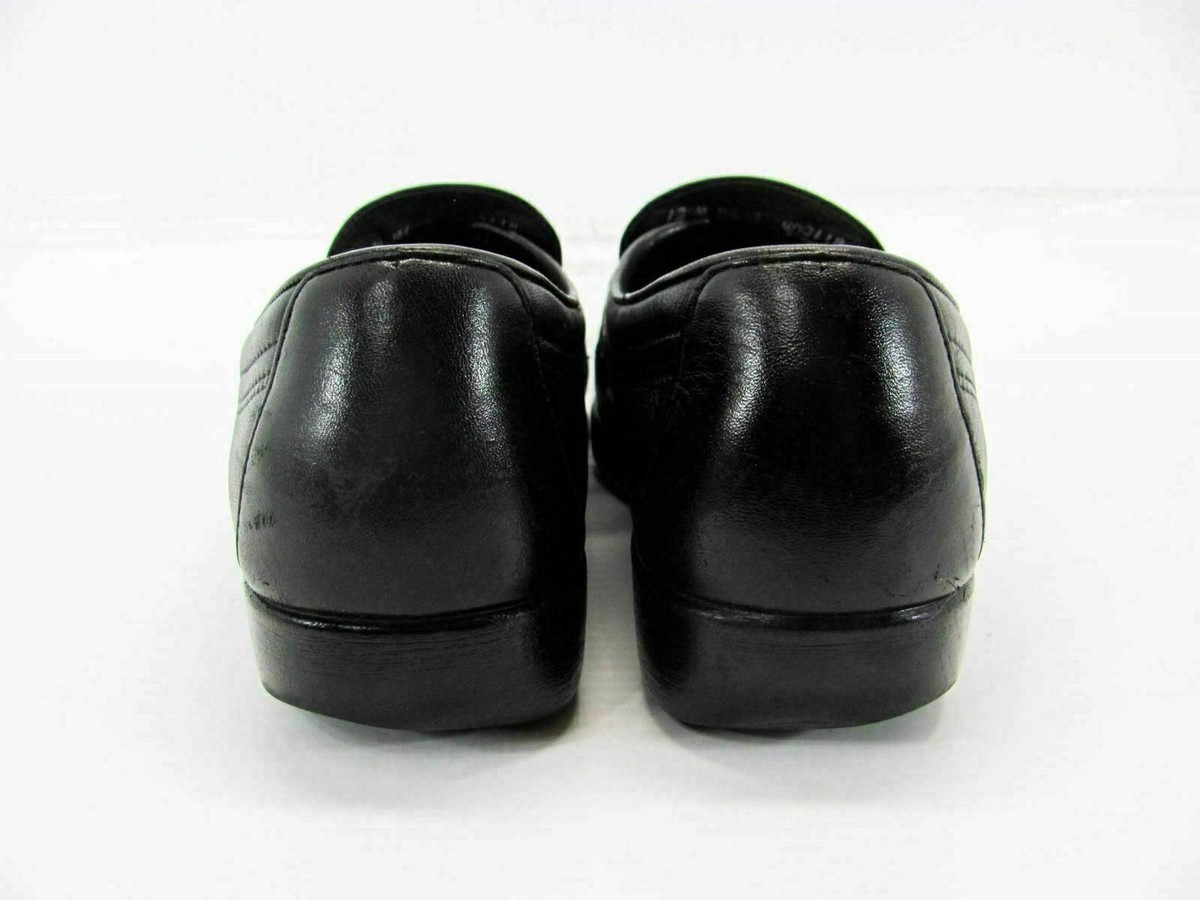 SAS Men Shoe Alamo Size 12M Black Leather Slip On Moc Loafer 