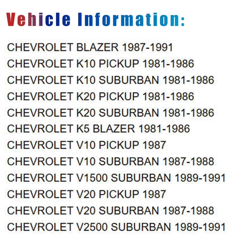 Drive Shaft Assembly For Chevrolet Blazer V1500 Suburban V20 V8 78-91 65-9339 Foto 2 de 4