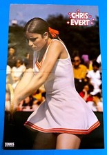 TENNIS SELTENES ORIGINAL POSTER VON 1976 CHRIS EVERT ROOKIE 21 JAHRE USA
