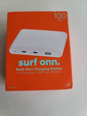 100W Multi-Port Charging Station 3-in-1 Charger, USB-C