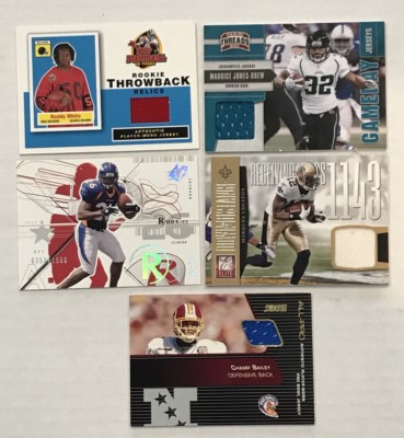     LOT 10 GAME WORN Bailey Rivers Vick Sharpe Portis-RC Jones-Drew    