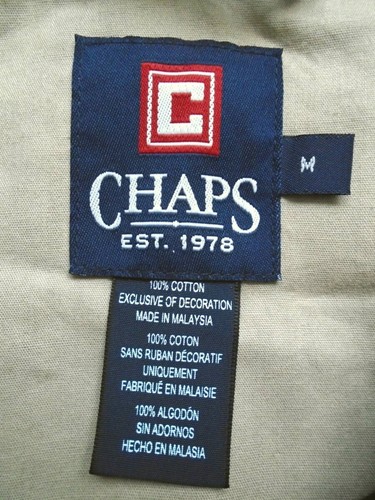Vintage 90s Chaps Mens Medium Black Harrington Jacket - Picture 6 of 7